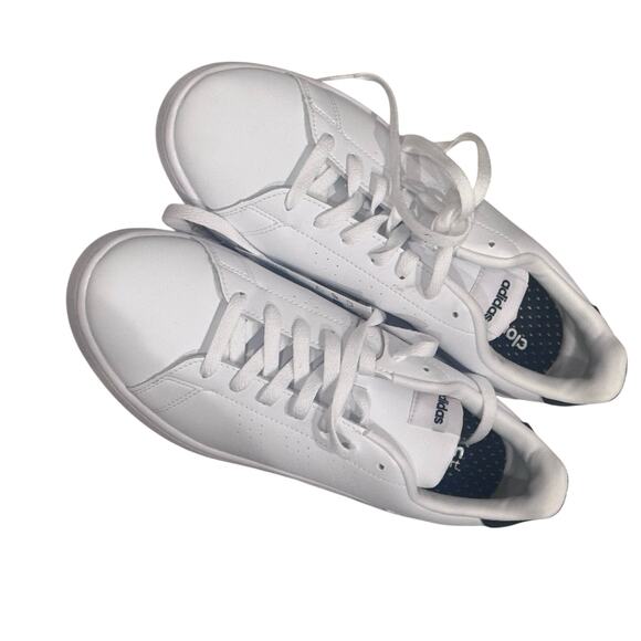 Adidas Men\'s Athletic Essentials Advantage Shoes Leather White Size 9 NWB main image 6